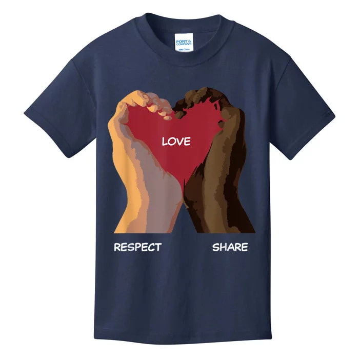 Love Respect Share Kids T-Shirt