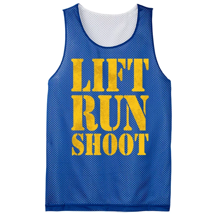 Lift Run Shoot Military Police Operator Fitness Gym Day Gift Mesh Reversible Basketball Jersey Tank