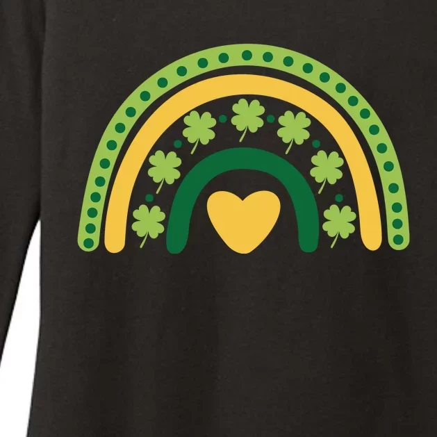 Lucky Rainbow St Patrick's Day Womens CVC Long Sleeve Shirt