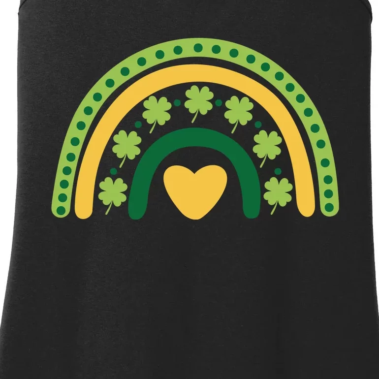 Lucky Rainbow St Patrick's Day Ladies Essential Tank