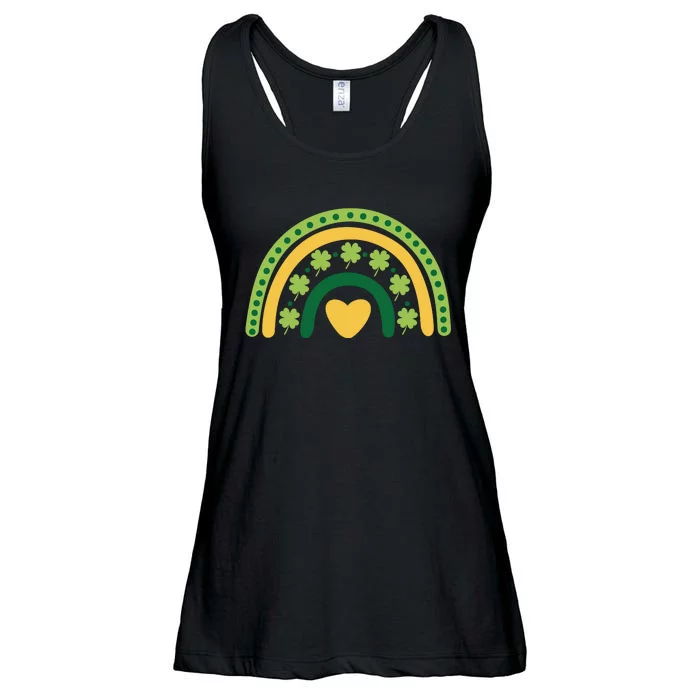 Lucky Rainbow St Patrick's Day Ladies Essential Flowy Tank