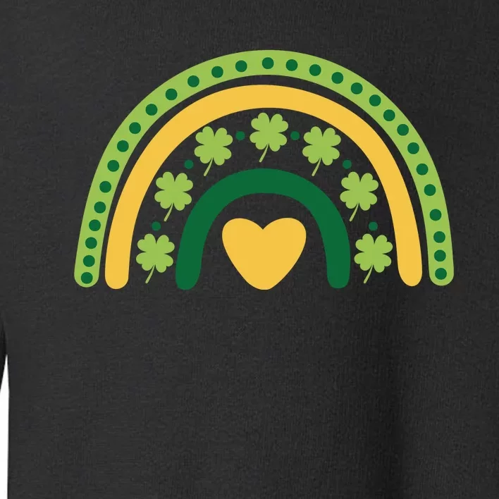 Lucky Rainbow St Patrick's Day Toddler Sweatshirt