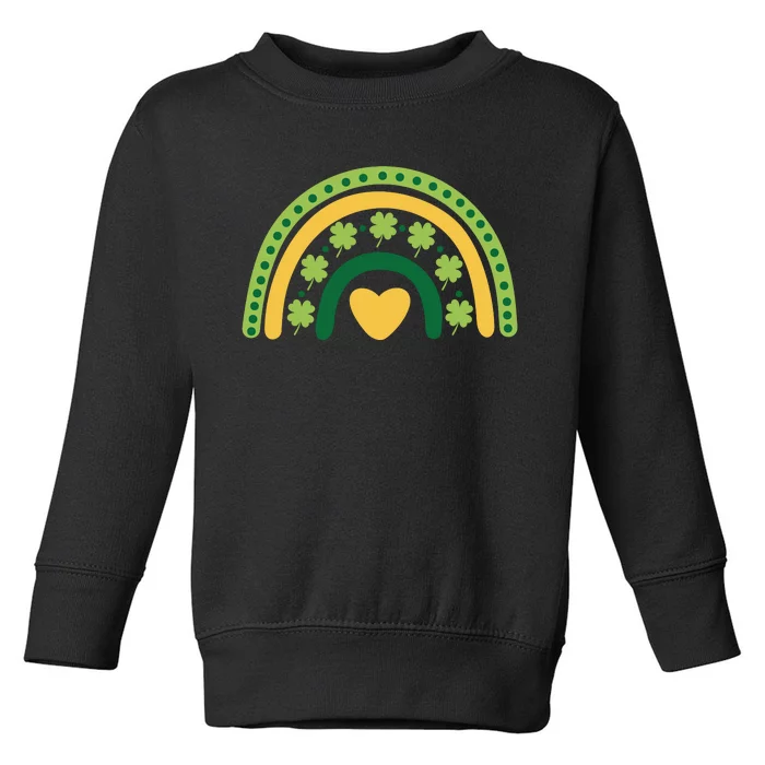 Lucky Rainbow St Patrick's Day Toddler Sweatshirt