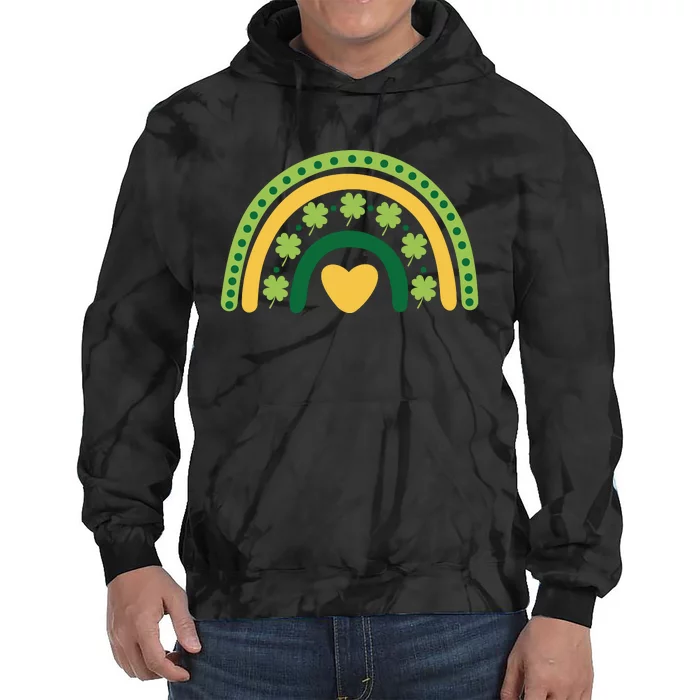 Lucky Rainbow St Patrick's Day Tie Dye Hoodie