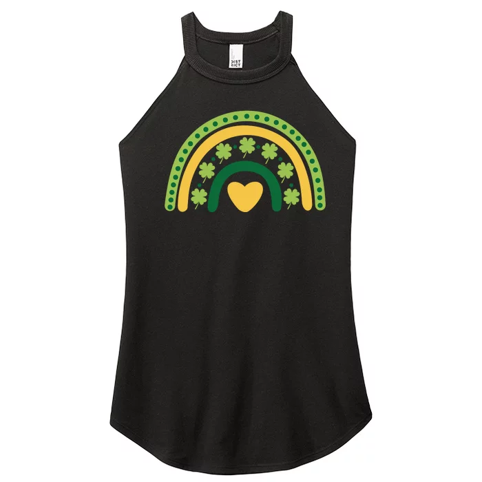 Lucky Rainbow St Patrick's Day Women’s Perfect Tri Rocker Tank