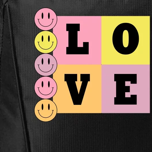 Love Retro Smile Face Cute Gift City Backpack