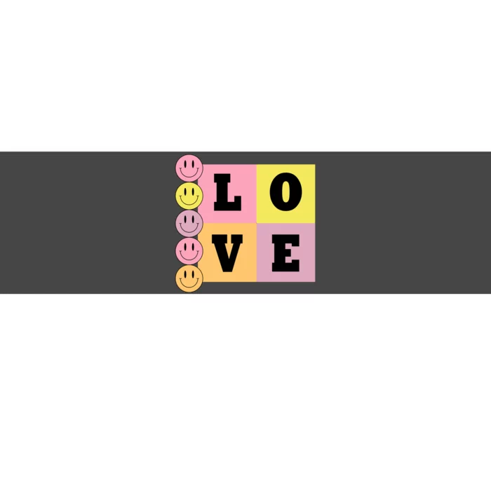 Love Retro Smile Face Cute Gift Bumper Sticker