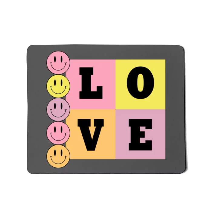 Love Retro Smile Face Cute Gift Mousepad