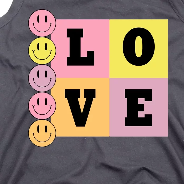 Love Retro Smile Face Cute Gift Tank Top