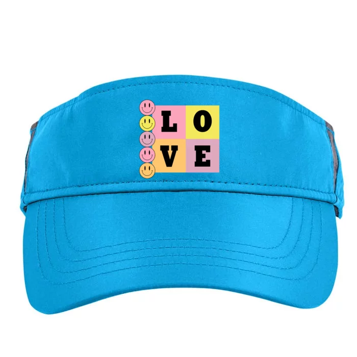 Love Retro Smile Face Cute Gift Adult Drive Performance Visor