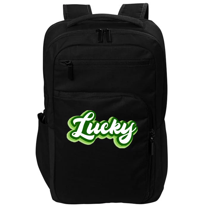 Lucky Retro St Patrick's Day Impact Tech Backpack