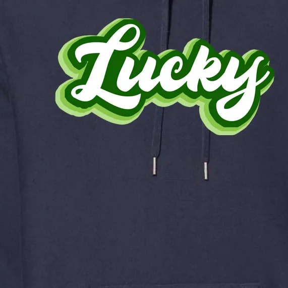 Lucky Retro St Patrick's Day Premium Hoodie