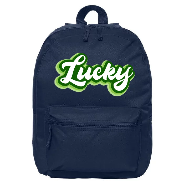 Lucky Retro St Patrick's Day 16 in Basic Backpack