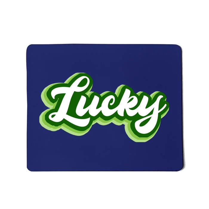 Lucky Retro St Patrick's Day Mousepad