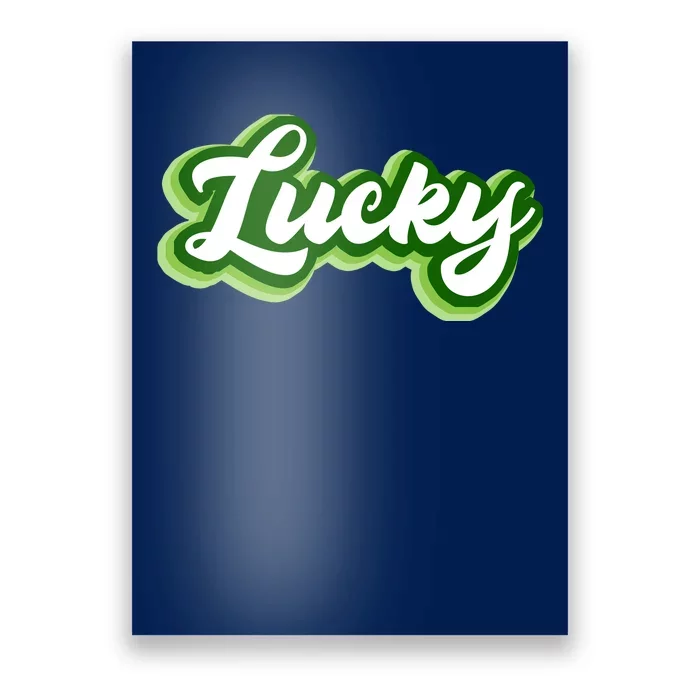 Lucky Retro St Patrick's Day Poster