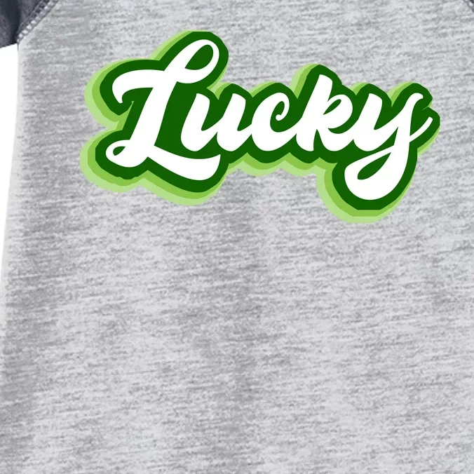 Lucky Retro St Patrick's Day Infant Baby Jersey Bodysuit