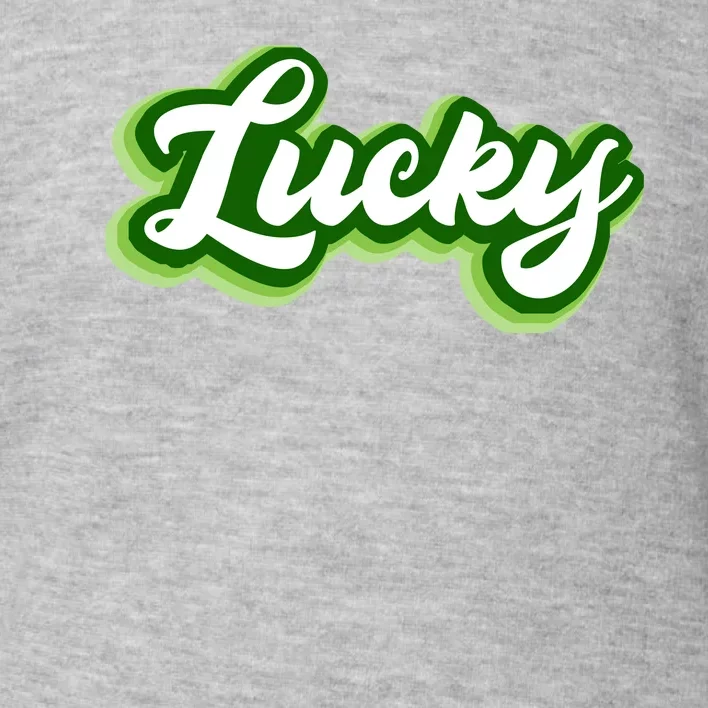 Lucky Retro St Patrick's Day Toddler Sweatshirt