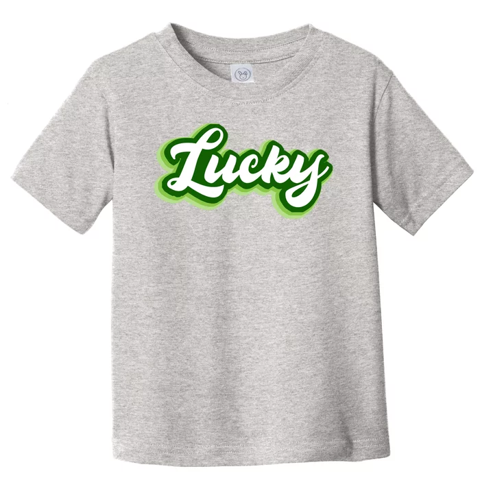 Lucky Retro St Patrick's Day Toddler T-Shirt