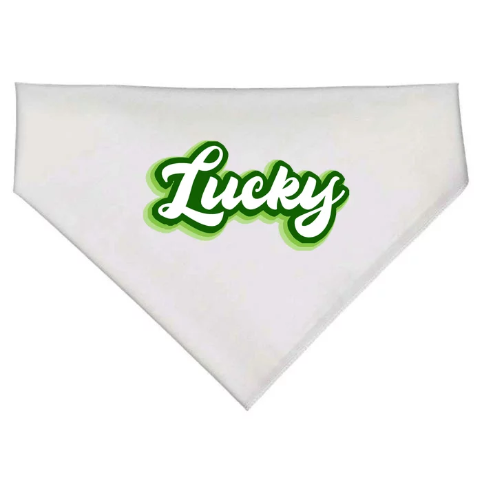 Lucky Retro St Patrick's Day USA-Made Doggie Bandana