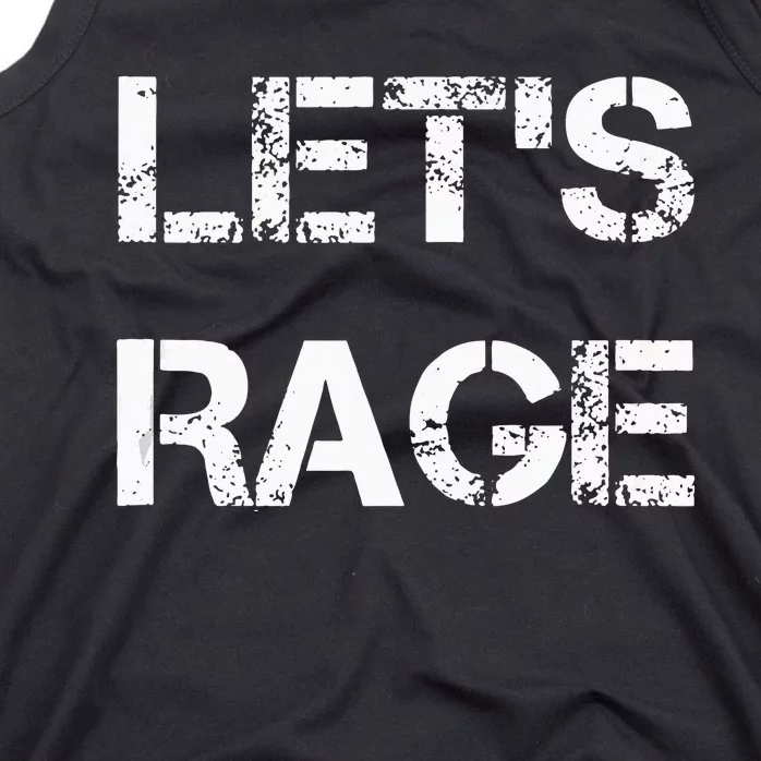 Lets Rage Smash Teraphy Rage Room Rave Party Tank Top