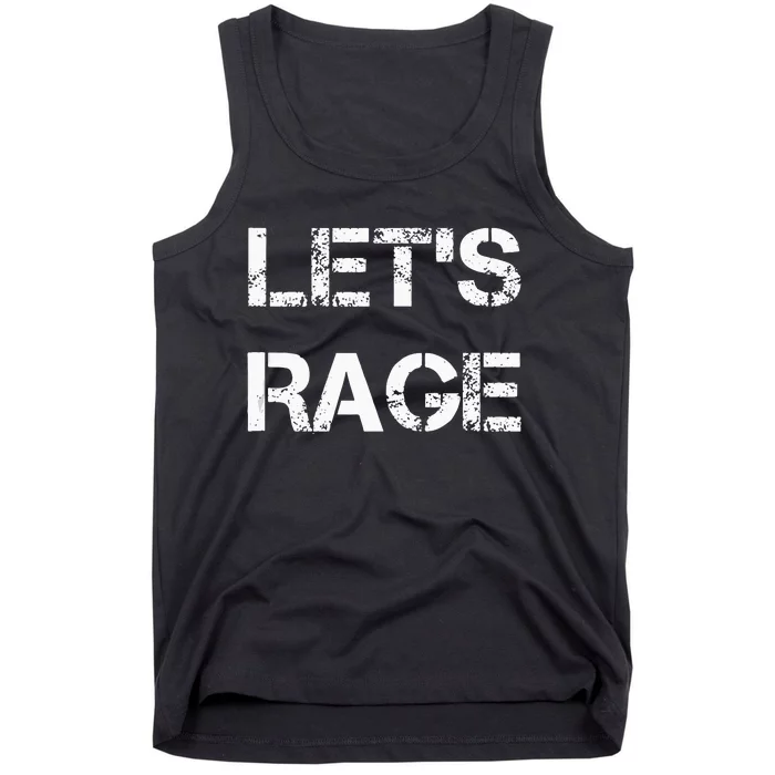 Lets Rage Smash Teraphy Rage Room Rave Party Tank Top