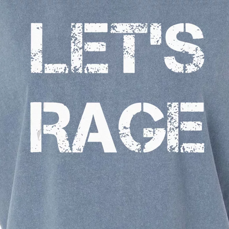 Lets Rage Smash Teraphy Rage Room Rave Party Garment-Dyed Women's Muscle Tee