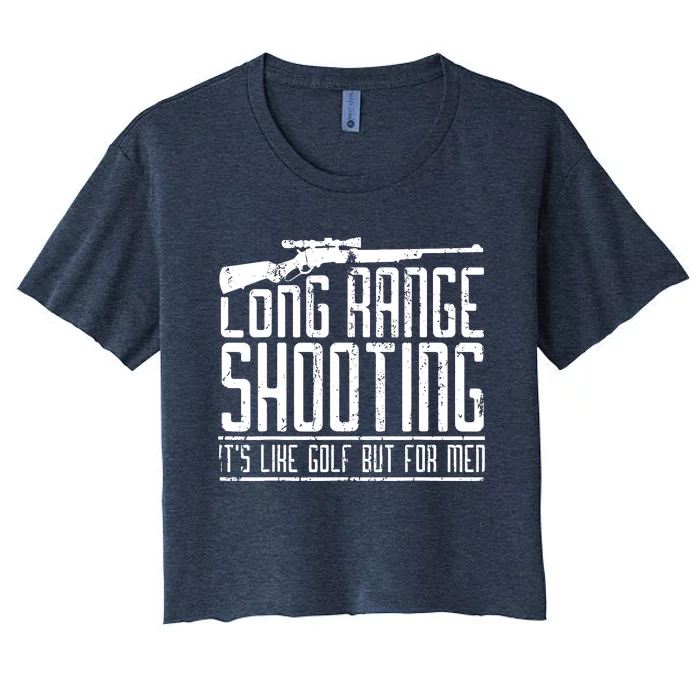 Long Range Shooting Women's Crop Top Tee