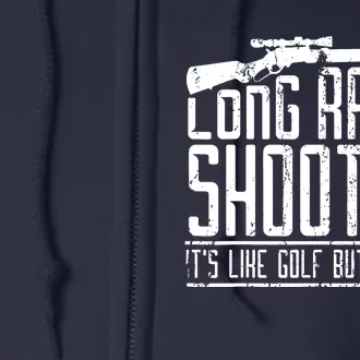 Long Range Shooting Full Zip Hoodie