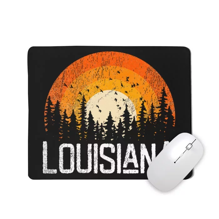 Louisiana Retro Style Vintage 70s 80s Women Gift Mousepad