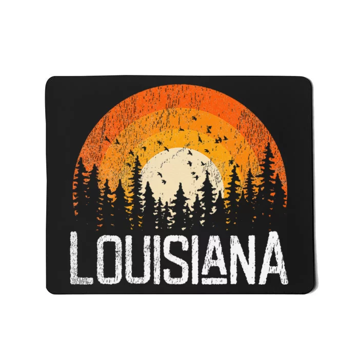 Louisiana Retro Style Vintage 70s 80s Women Gift Mousepad