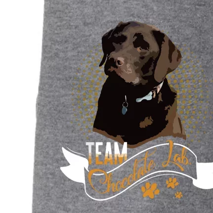 Labrador Retriever Team Chocolate Lab Funny Gift Tees Doggie 3-End Fleece Hoodie