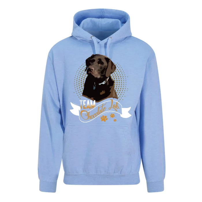 Labrador Retriever Team Chocolate Lab Funny Gift Tees Unisex Surf Hoodie