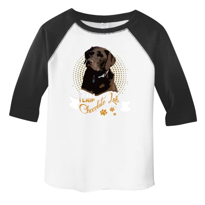 Labrador Retriever Team Chocolate Lab Funny Gift Tees Toddler Fine Jersey T-Shirt