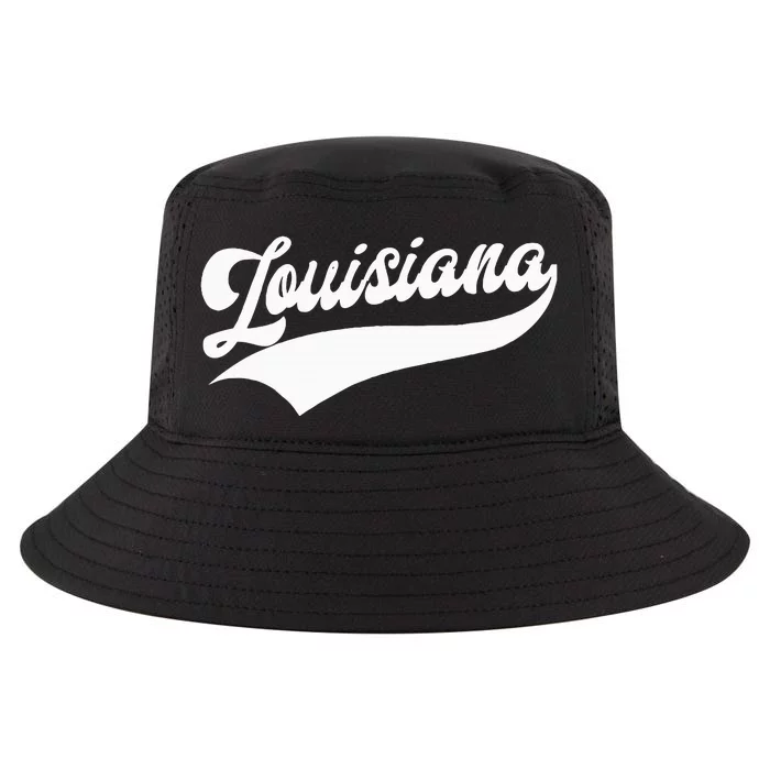 Louisiana Retro Throwback Design Cool Comfort Performance Bucket Hat