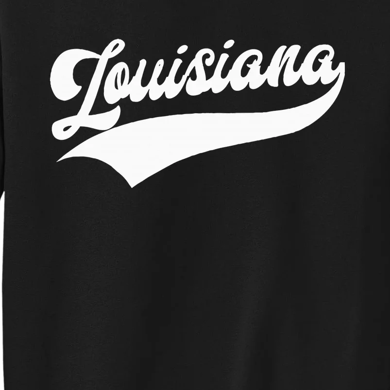 Louisiana Retro Throwback Design Sweatshirt