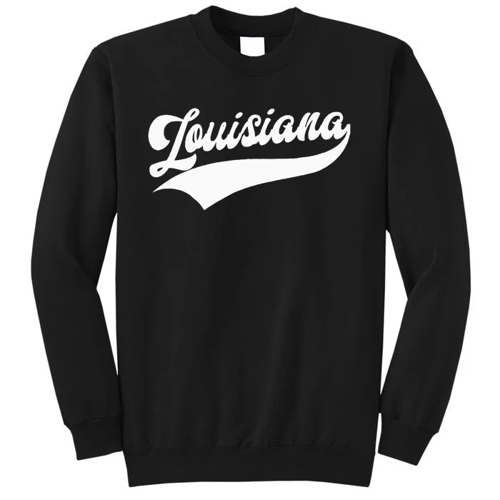 Louisiana Retro Throwback Design Sweatshirt