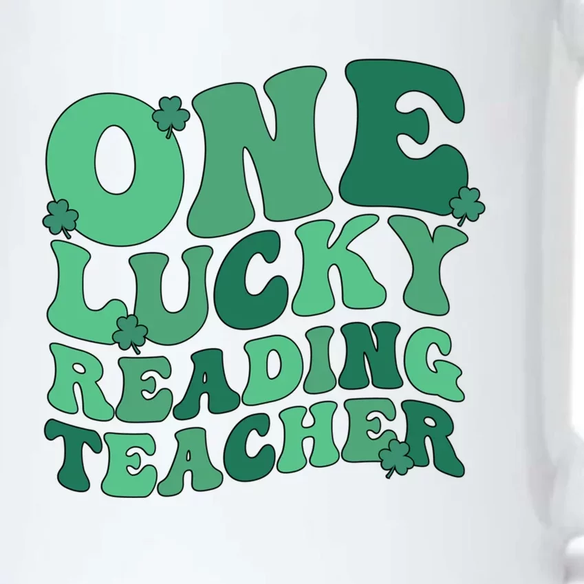 Lucky Reading Teacher St Patrick's Day Reading Specialist Cute Gift Black Color Changing Mug