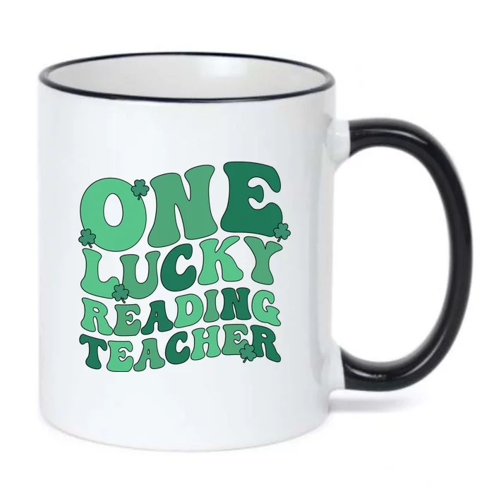 Lucky Reading Teacher St Patrick's Day Reading Specialist Cute Gift Black Color Changing Mug