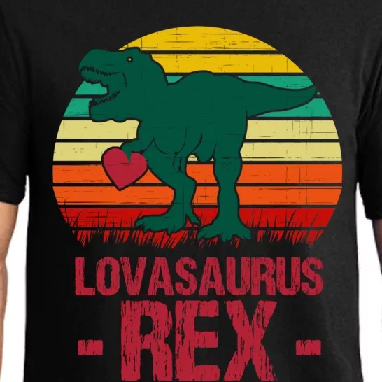 Loveasaurus Rex Tgiftrex Valentines Day Dinosaur Gift Pajama Set