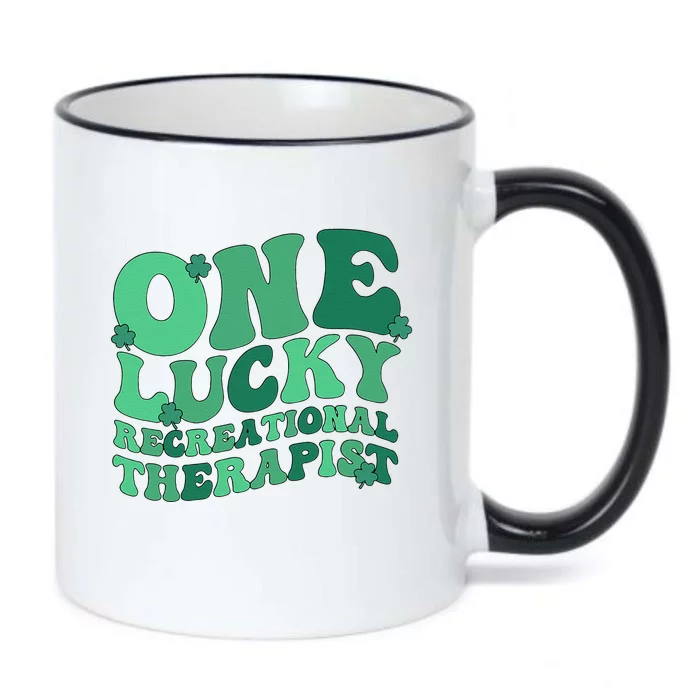 Lucky Recreational Therapist St. Patrick's Day Black Color Changing Mug