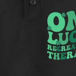 Lucky Recreational Therapist St. Patrick's Day Dry Zone Grid Performance Polo