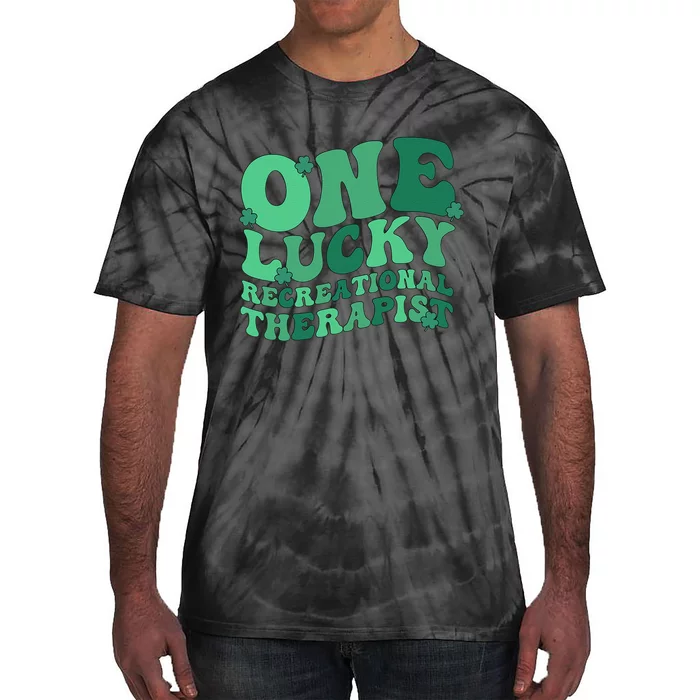 Lucky Recreational Therapist St. Patrick's Day Tie-Dye T-Shirt