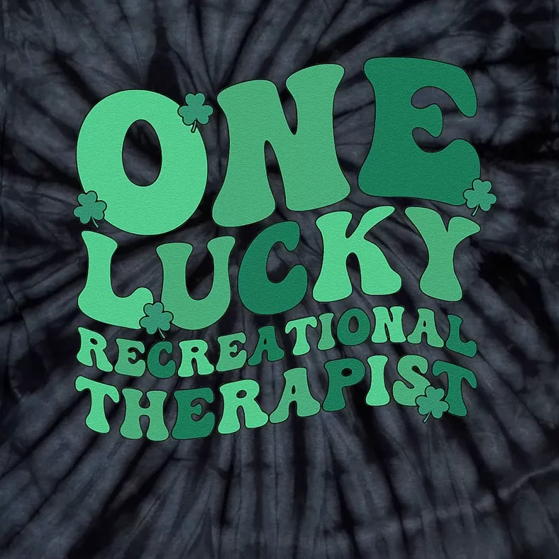 Lucky Recreational Therapist St. Patrick's Day Tie-Dye T-Shirt