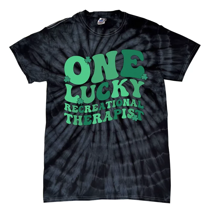 Lucky Recreational Therapist St. Patrick's Day Tie-Dye T-Shirt