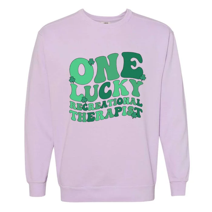 Lucky Recreational Therapist St. Patrick's Day Garment-Dyed Sweatshirt