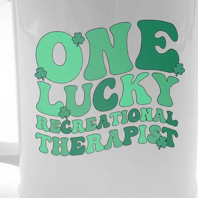 Lucky Recreational Therapist St. Patrick's Day Front & Back Beer Stein