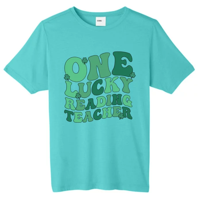 Lucky Reading Teacher St Patrick's Day Reading Specialist Gift ChromaSoft Performance T-Shirt