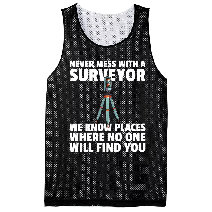 Land Recorder Technician Gift For Cartogropher Surveyor Mesh Reversible Basketball Jersey Tank