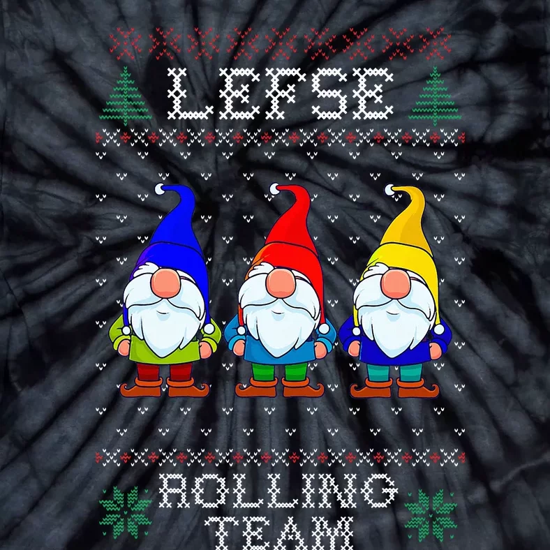 Lefse Rolling Team Christmas Baking Tomte Gnome Xmas Tie-Dye T-Shirt