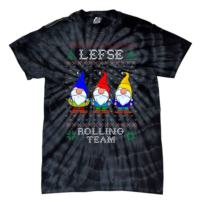 Lefse Rolling Team Christmas Baking Tomte Gnome Xmas Tie-Dye T-Shirt